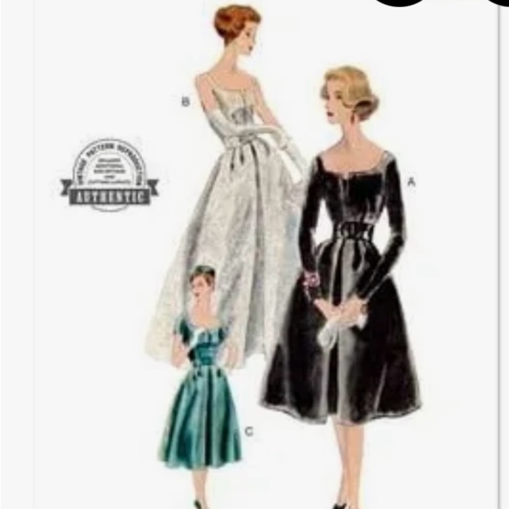 Vogue V2003 Sewing Pattern Size U5 Brand New Uncut 1959 Vintage Formal Dress